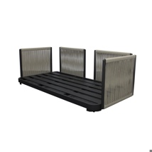 Durbuy Lounge Base 2-Seat Alu Charcoal Mat 