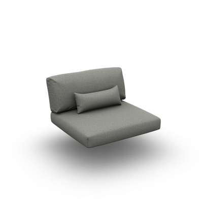 Arbon Cushion Seat + Back + Deco Single Exteria Quadro Nature Nature 