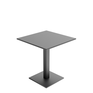 Parana Bistro Table Alu Charcoal Mat 70X70X76