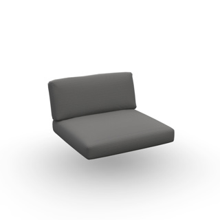 Arbon Cushion Seat + Back Single Exteria Quadro Smoke 