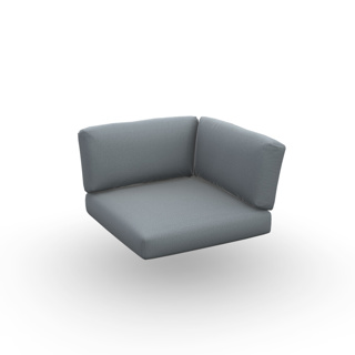 Arbon Cushion Seat + Back Corner Sunbrella Natte Grey Chine 