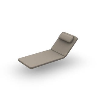 Durbuy Cushion Sunlounger Single 2 Parts + Headrest Exteria Quadro Nature 