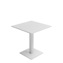 Parana Bistro Table Alu White Mat 70X70X76