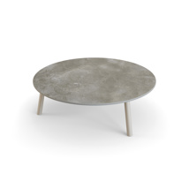 Ronda Coffee Table Alu Sand Mat Ceramic Palladium Grey 12mm D90 