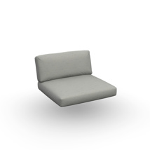 Arbon Cushion Seat + Back Single Sunbrella Mezzo Mist 