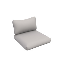 Ritz Teak Cushion Seat + Back Single Exteria Melo Beige 