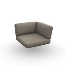 Arbon Cushion Seat + Back Corner Exteria Quadro Nature 