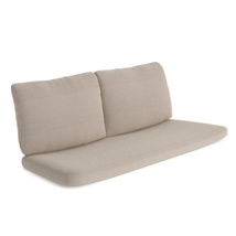 Lima Cushion 2-Seat Mono + 2 Pillow Back Sunbrella Lopi Sand 