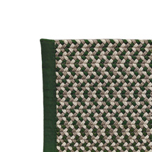 Outdoor Rug Braided Rope Olive Green Chiku Brown Ivory 280x180