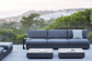 Bari Lounge Base 3-Seat Alu Charcoal Mat
