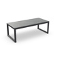 Vigo XL Extendable Dining Table Alu Charcoal Mat Ceramic Cement Grey 220-330X97