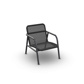 Durham Deep Seating Chair Alu Charcoal Mat Rope Charcoal Black Open Weaving 