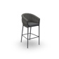 Fortuna Socks Bar Chair With Arms Alu Charcoal Mat Socks Charcoal Seat Cushion Sunbrella Natte Sooty QDF
