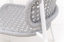 Butterfly Stackable Side Chair Alu White Mat Rope L Grey Melange Flower Weaving 