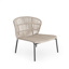 Lima Deep Seating Chair Alu Charcoal Mat Line Weaving Beige Uni