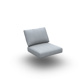 Kapra Cushion 1-Seat + Back Single Sunbrella Natte Grey Chine 