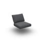 Kapra Cushion 1-Seat + Back Single Sunbrella Natte Sooty 