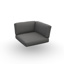 Arbon Cushion Seat + Back Corner Exteria Quadro Smoke 