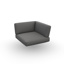 Lounge Cushion Seat + Back Corner Exteria Quadro Smoke 