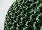 Pouff Round D50 Olive Green Crochet