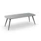 Amazone Dining Table Alu Charcoal Mat Ceramic Cement Grey 240X100