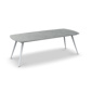 Amazone Dining Table Alu White Mat Ceramic Cement Grey 240X100