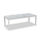 Danli Dining Table Alu White Mat Ceramic Cement Grey 220X100