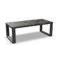 Linate Dining Table Alu Charcoal Mat HPL Grigio Granite/Nero Granite Switch 220X100