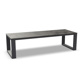 Linate Dining Table Alu Charcoal Mat HPL Grigio Granite/Nero Granite Switch 280X100
