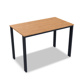 Arolla Bar Table Alu Charcoal Mat Teak Wood 160X90
