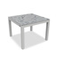 Danli Dining Table Alu White Mat Ceramic Calacatta 100X100 