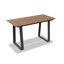 Elko Bar Table Alu Charcoal Mat Teak Wood 180X80 