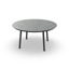 Durham Dining Table Alu Charcoal Mat Ceramic Ash Grey D150 